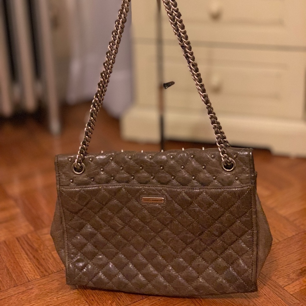 Rebecca Minkoff Grey Chain Shoulder Bag